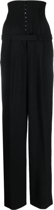 ALESSANDRO VIGILANTE High waist pantalon Zwart