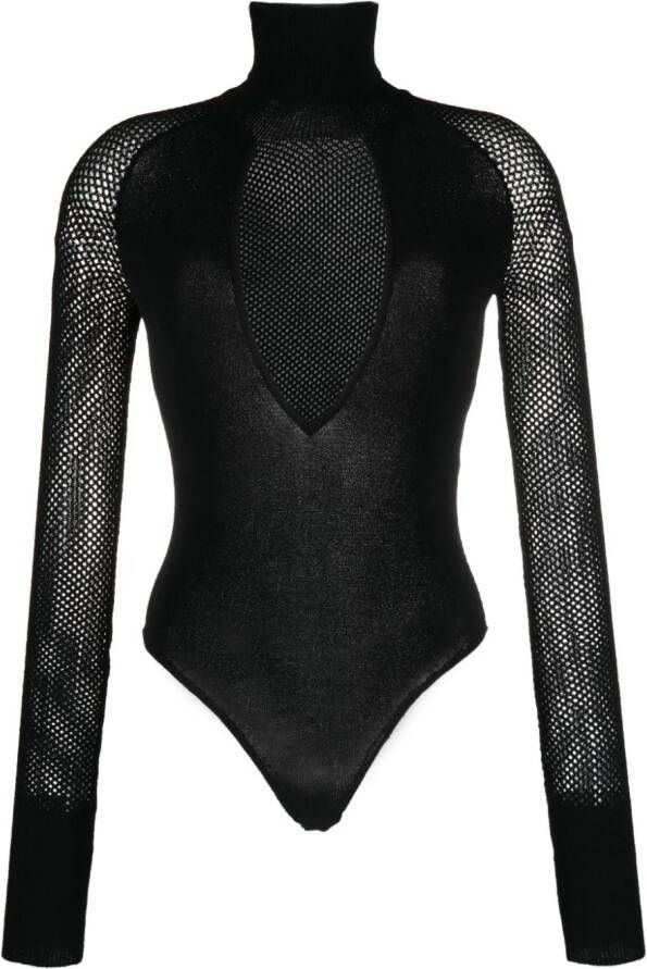ALESSANDRO VIGILANTE Body met col Zwart