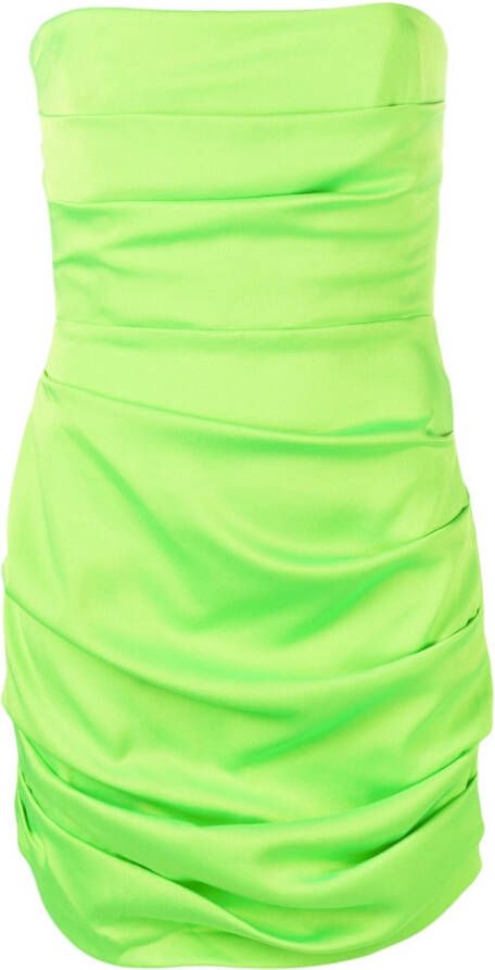 Alex Perry Strapless mini-jurk Groen