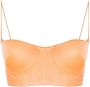 Alex Perry Cropped bustier Roze - Thumbnail 1