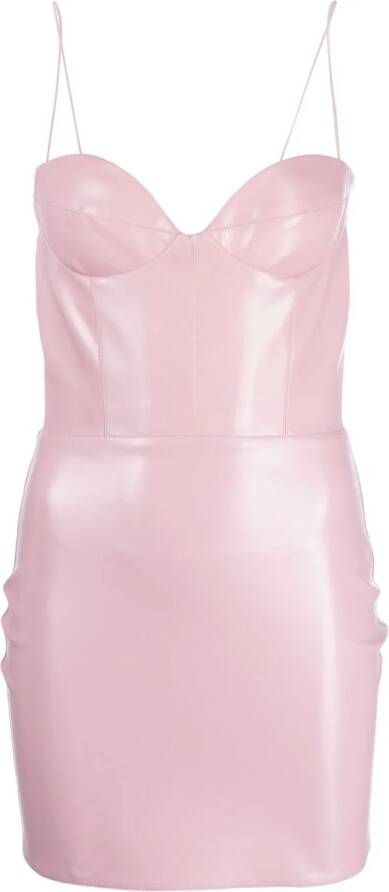 Alex Perry Mini-jurk van imitatieleer Roze