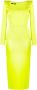 Alex Perry Midi-jurk met vierkante hals Groen - Thumbnail 1
