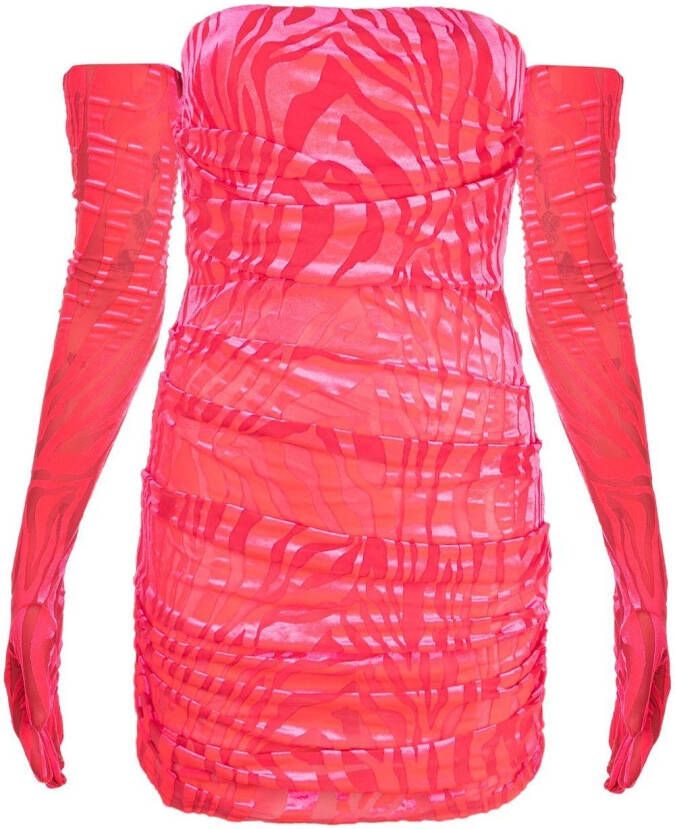 Alex Perry Mini-jurk met ruche Roze
