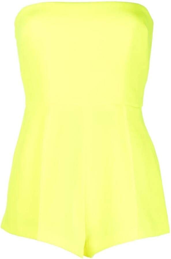 Alex Perry Strapless playsuit Geel