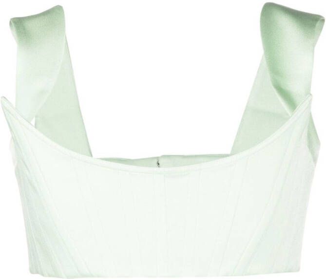 Alex Perry Cropped top Groen