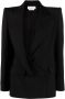 Alexander McQueen Asymmetrische blazer Zwart - Thumbnail 1