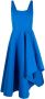 Alexander McQueen Asymmetrische midi-jurk Blauw - Thumbnail 1