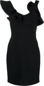 Alexander McQueen Asymmetrische mini-jurk Zwart