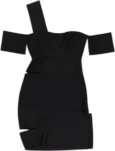 Alexander McQueen Uitgesneden mini-jurk Zwart