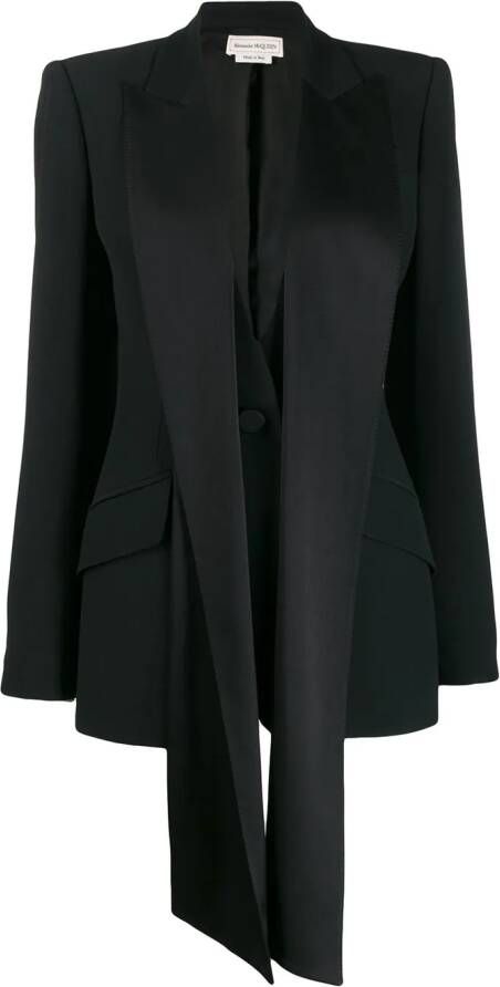 Alexander McQueen Blazer verfraaid met knopen Zwart