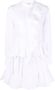 Alexander McQueen Blousejurk met ruches Wit - Thumbnail 1