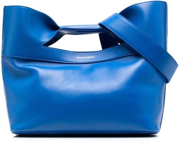 Alexander McQueen Bow kleine shopper Blauw