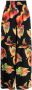 Alexander McQueen Broek met bloemenprint Zwart - Thumbnail 1