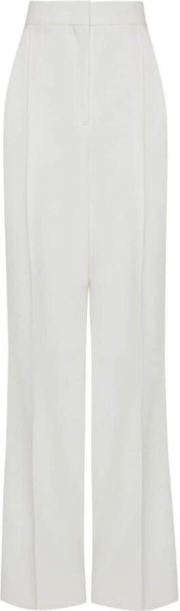 Alexander McQueen Broek met wijde pijpen Wit