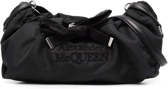 Alexander McQueen Bundle kleine tas Zwart