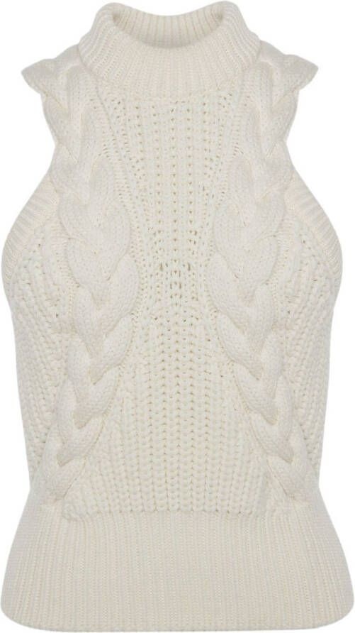 Alexander McQueen Kabelgebreide tanktop Wit