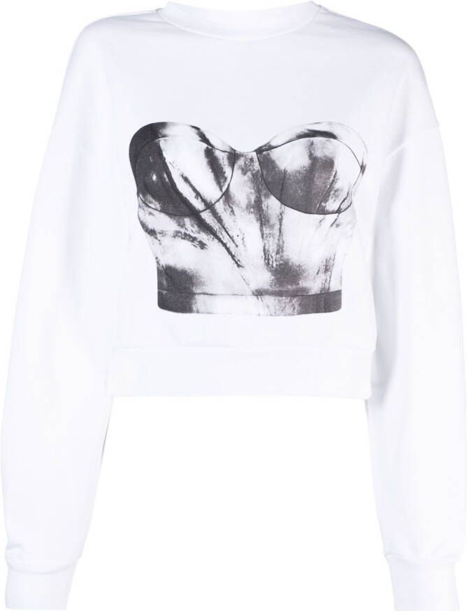 Alexander McQueen Sweater met korset Wit