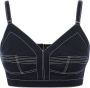 Alexander McQueen Cropped top Blauw - Thumbnail 1