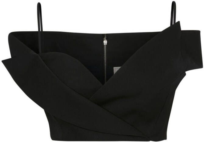Alexander McQueen Cropped top Zwart