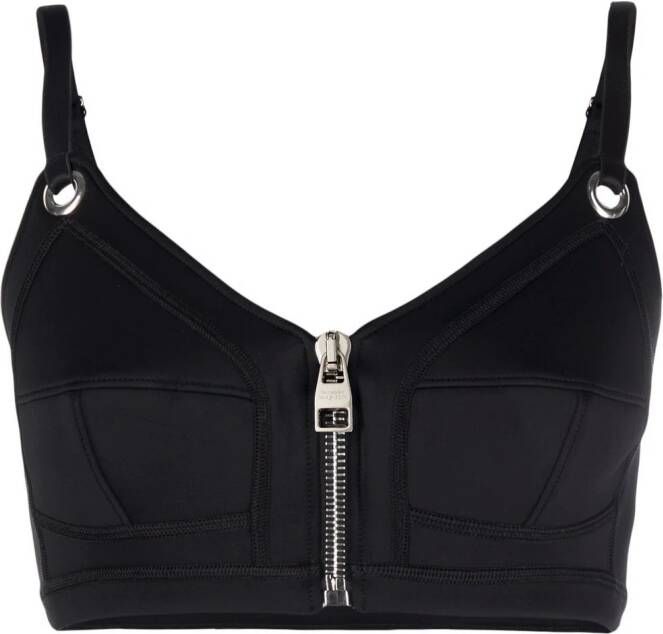 Alexander McQueen Cropped top Zwart