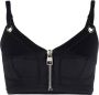 Alexander McQueen Cropped top Zwart - Thumbnail 1