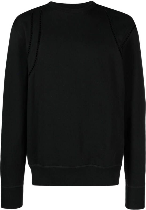 Alexander McQueen Sweater met uitgesneden detail Zwart