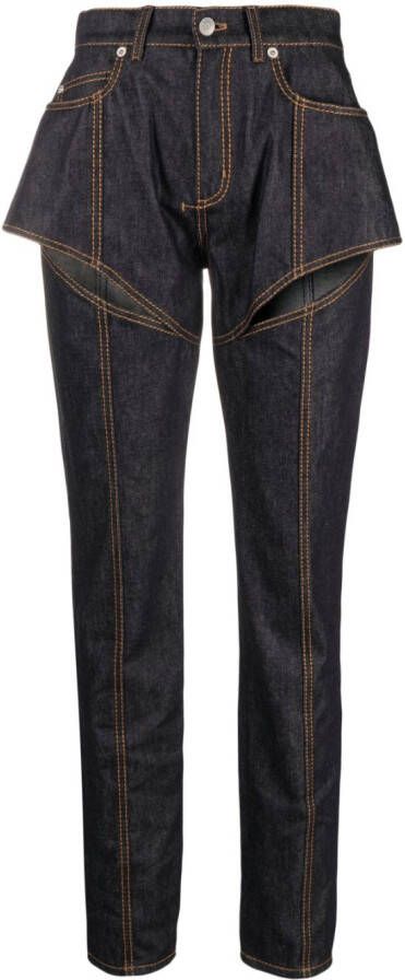 Alexander McQueen Jeans met toelopende pijpen Blauw