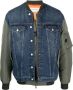 Alexander McQueen Denim bomberjack Blauw - Thumbnail 1