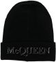 Alexander McQueen Muts met geborduurd logo Zwart - Thumbnail 1