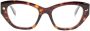Alexander McQueen Eyewear Bril met cat-eye montuur Bruin - Thumbnail 1