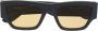 Alexander McQueen Eyewear Zonnebril met gegraveerd logo Grijs - Thumbnail 1