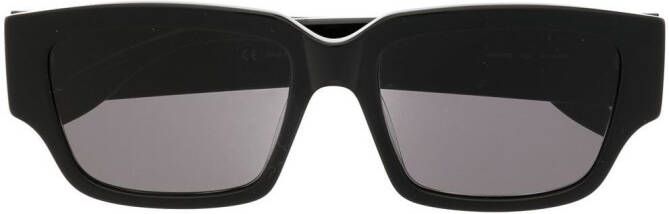 Alexander McQueen Eyewear Zonnebril met vierkant montuur Black-black-grey