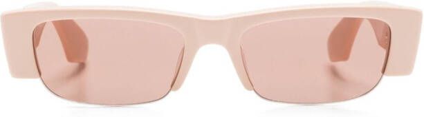 Alexander McQueen Eyewear Zonnebril met rechthoekig montuur Roze