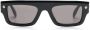 Alexander McQueen Eyewear Zonnebril met rechthoekig montuur Zwart - Thumbnail 1