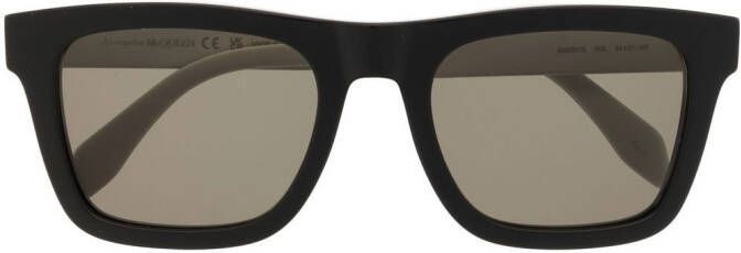 Alexander McQueen Eyewear Zonnebril met D-montuur Zwart