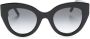 Alexander McQueen Eyewear Zonnebril met vierkant montuur Zwart - Thumbnail 1