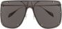 Alexander McQueen Eyewear Skull Mask zonnebril met oversized montuur Goud - Thumbnail 1