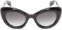 Alexander McQueen Eyewear Zonnebril met cat-eye doodskop Zwart - Thumbnail 1