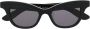 Alexander McQueen Eyewear Zonnebril met cat-eye montuur Zwart - Thumbnail 1