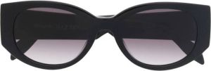 Alexander McQueen Eyewear Zonnebril met kattenoog montuur Zwart
