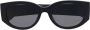 Alexander McQueen Eyewear Zonnebril met logo Zwart - Thumbnail 1