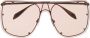 Alexander McQueen Eyewear Zonnebril met oversized montuur Goud - Thumbnail 1