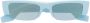 Alexander McQueen Eyewear Zonnebril met rechthoekig montuur Blauw - Thumbnail 1
