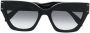 Alexander McQueen Eyewear Zonnebril met vierkant montuur Zwart - Thumbnail 1