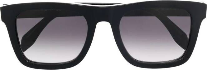 Alexander McQueen Eyewear Zonnebril met vierkant montuur Zwart