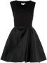 Alexander McQueen Mini-jurk met gesmockt detail Zwart - Thumbnail 1