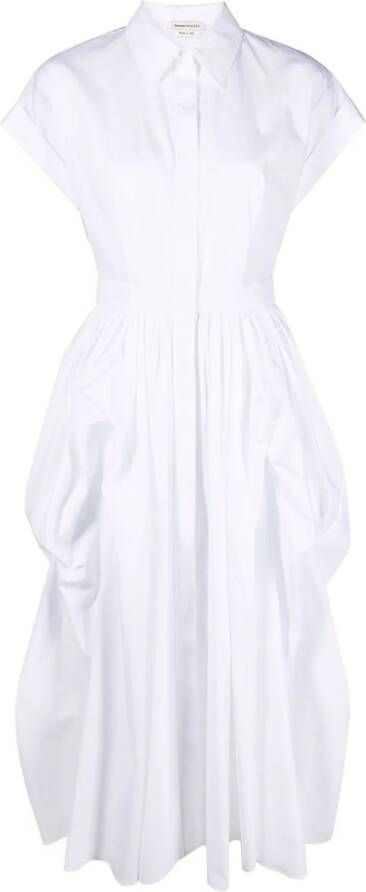 Alexander McQueen Gelaagde jurk Wit