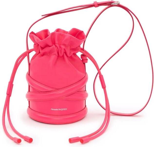 Alexander McQueen Gewelfde mini-tas Roze