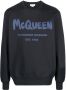 Alexander McQueen Sweater met logoprint Blauw - Thumbnail 1