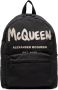 Alexander McQueen Graffiti Metropolitan rugzak met print Zwart - Thumbnail 1